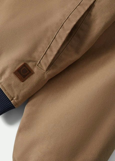 Canvas Hooded Bomber Jacket