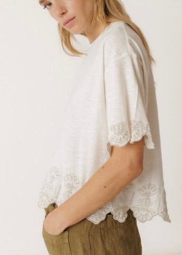 Lace Trim T-Shirt