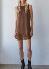 Codie Satin Lace Mini Dress