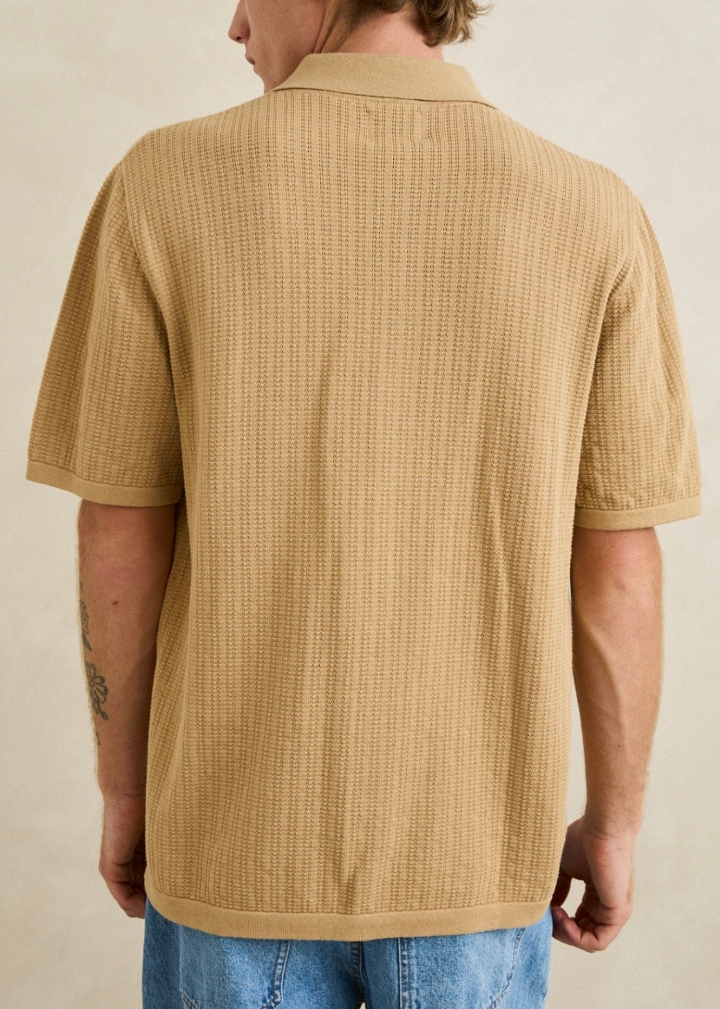 Textured Knit SS Shirt