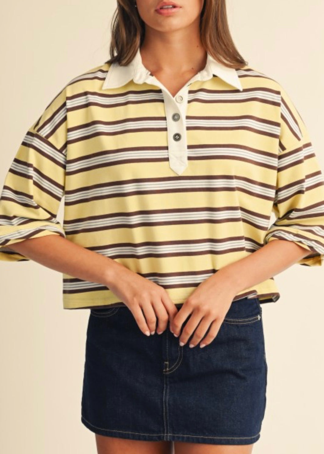 Sunshine Stripe Rugby Top