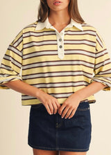 Sunshine Stripe Rugby Top