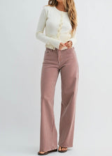 Relaxed Wide Leg Stripe