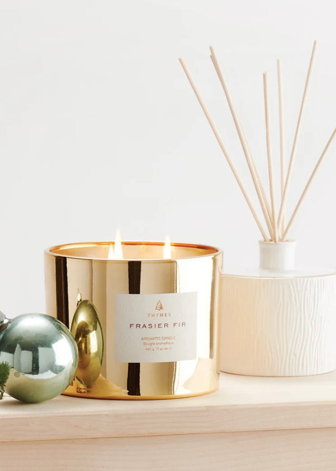 Frasier Fir Gilded Poured Candle 3-Wick