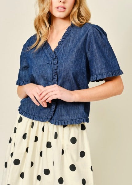 Bella Ruffle Edge Jacket