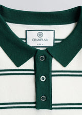 Stripe Knit Polo