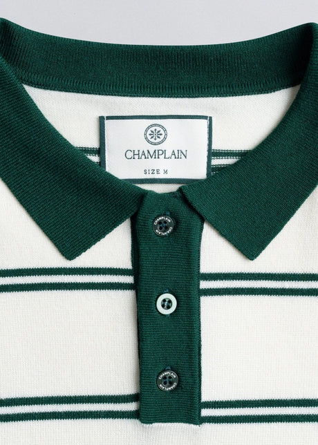 Stripe Knit Polo