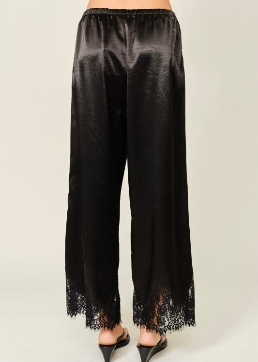 Bella Satin Lace Pants