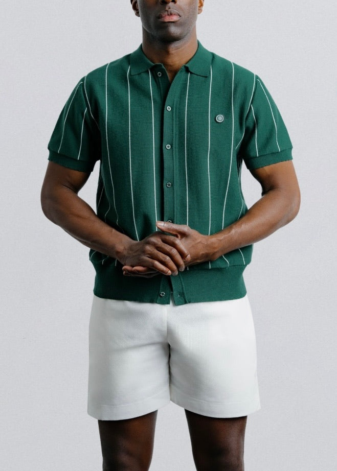 Vertical Stripe Button Down