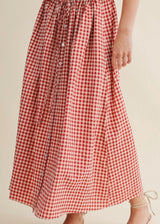 Gingham Long Skirt