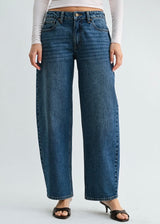 Relaxed Straight Barrel Jean