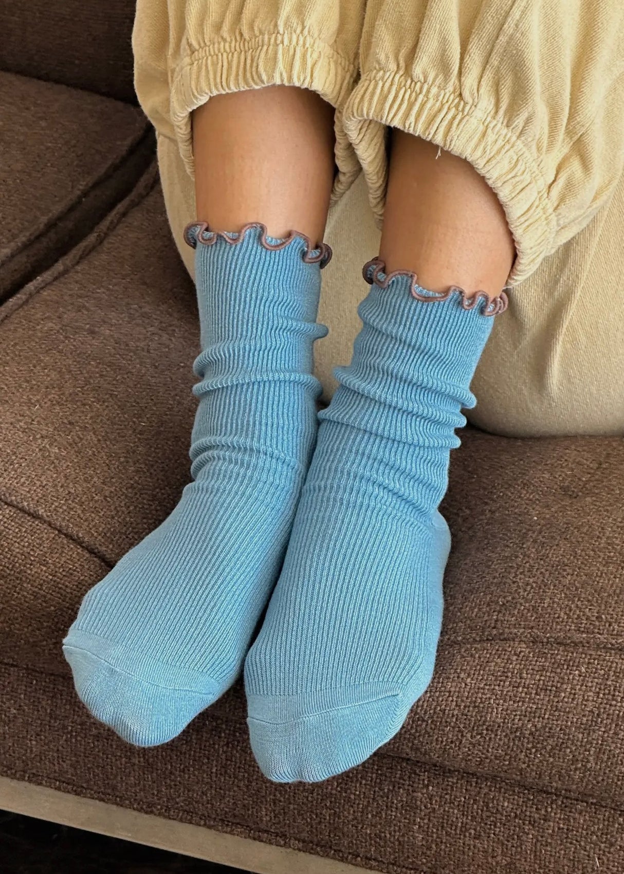 Ruffle Modal Socks