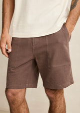 Worn Path Textured Linen Short
