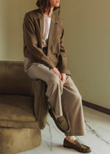 Striped Pleated Trouser