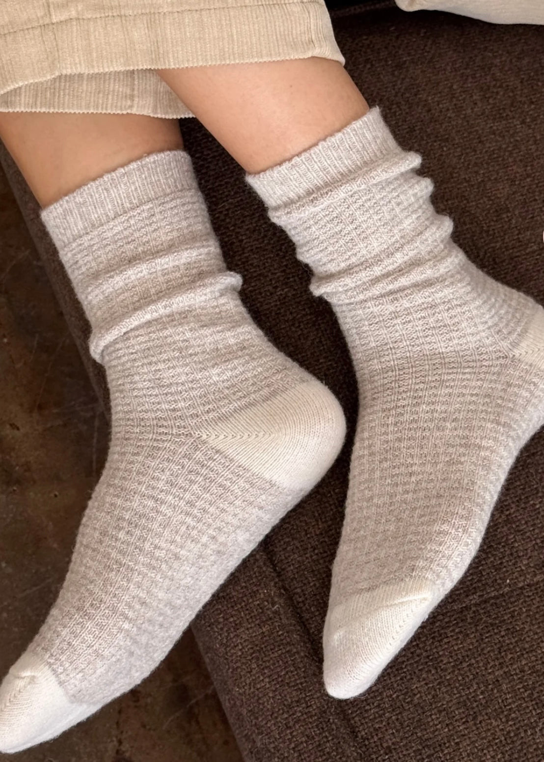 Wool Waffled Socks