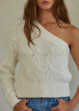 Audra One Shoulder Sweater