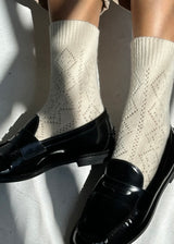 Cashmere Pointelle Socks