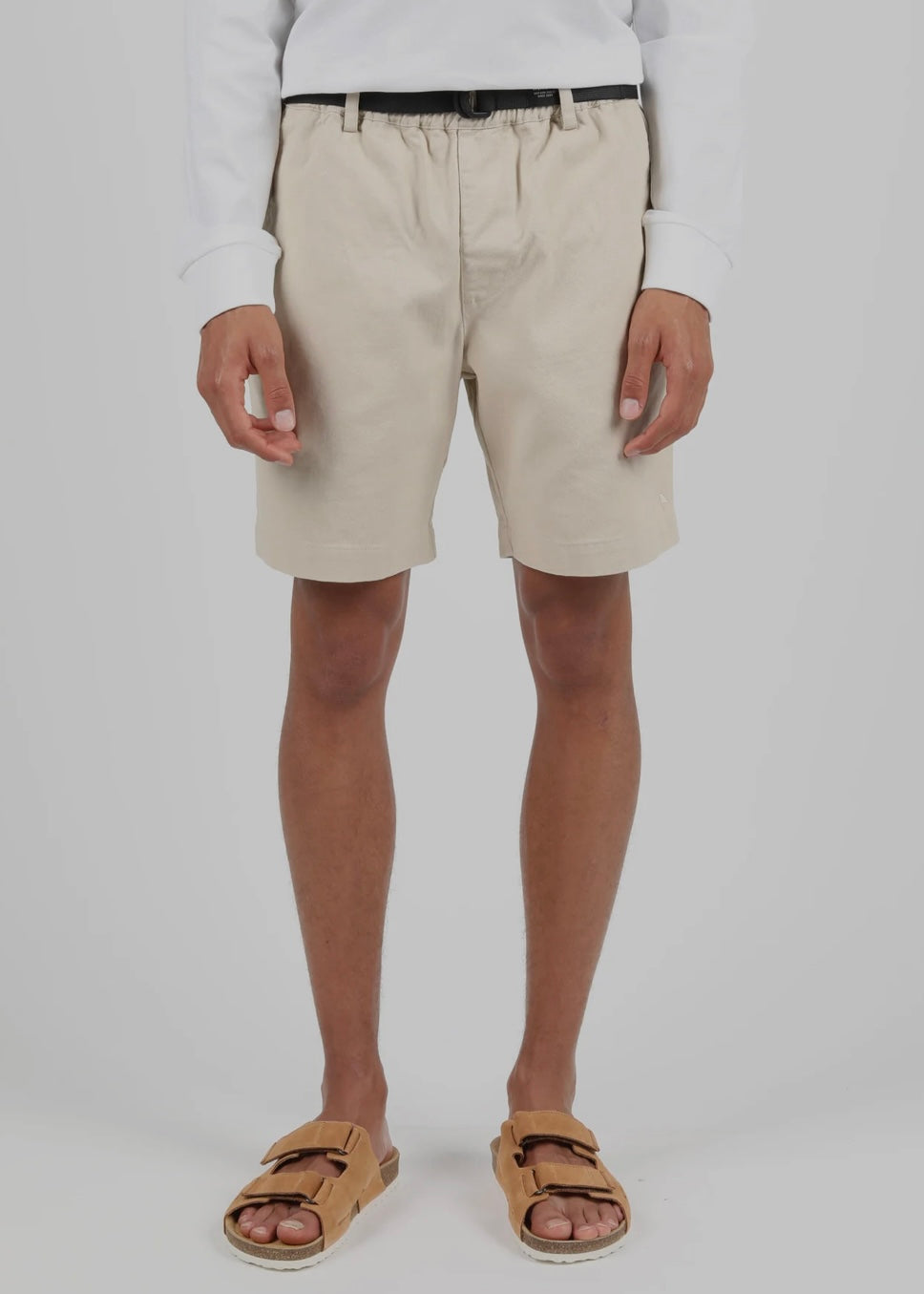 Cotton Twill Jogger Shorts