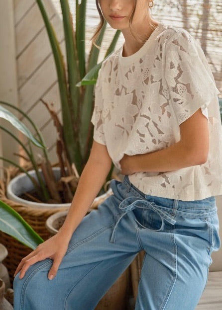 Leila Lace T-Shirt