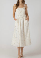 Smocked Midi Dress