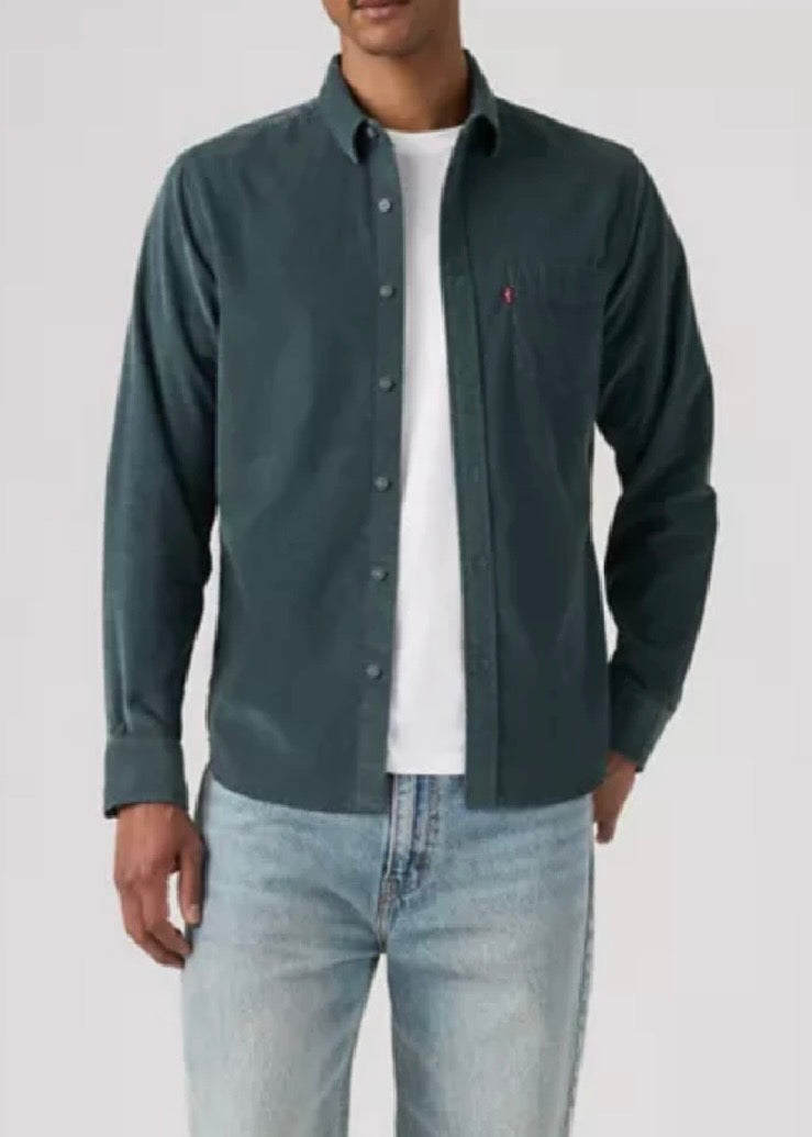 Classic Button Up in Slate