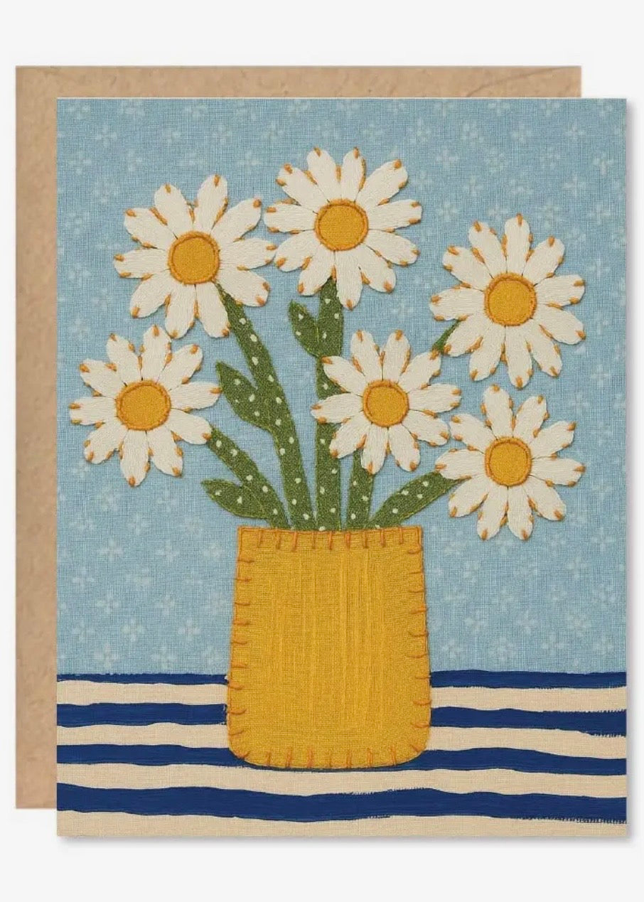 Daisy Vase Card