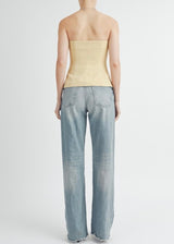 London Button Down Tube Top