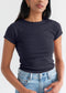 Ribbed Fitted T-Shirt