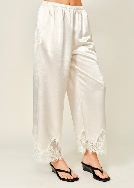 Bella Satin Lace Pants