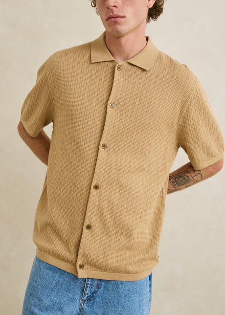 Textured Knit SS Shirt