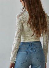 Emily Jacquard Fishnet Layering Top