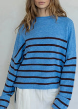 Piper Pullover Quarter Stripe Sweater