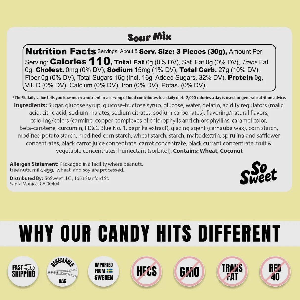 Swedish Candy Sour Mix (8 oz)