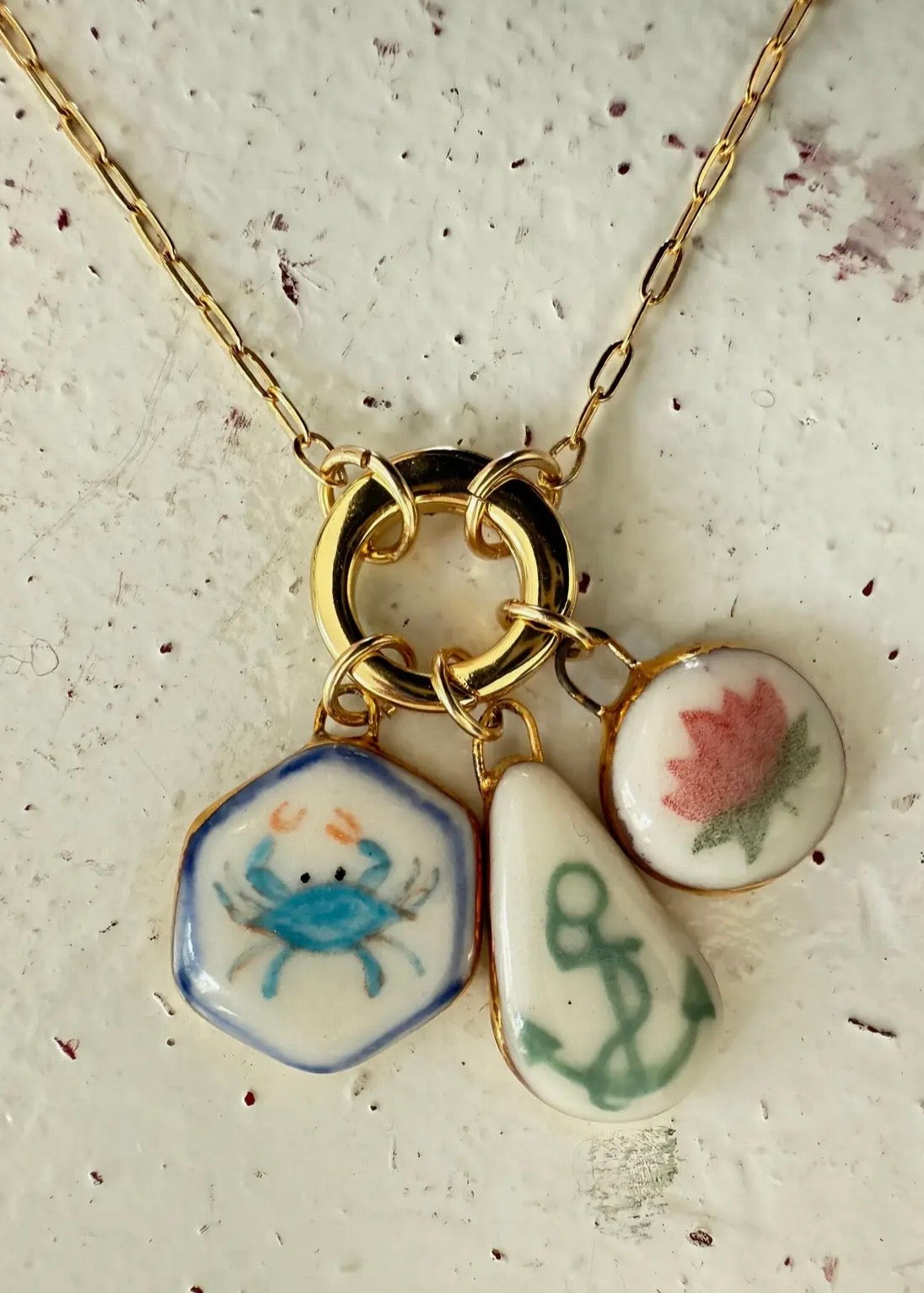 Paperclip Chain with Charm Holder