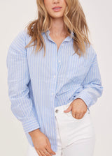 Orlando Button Up Stripe Shirt