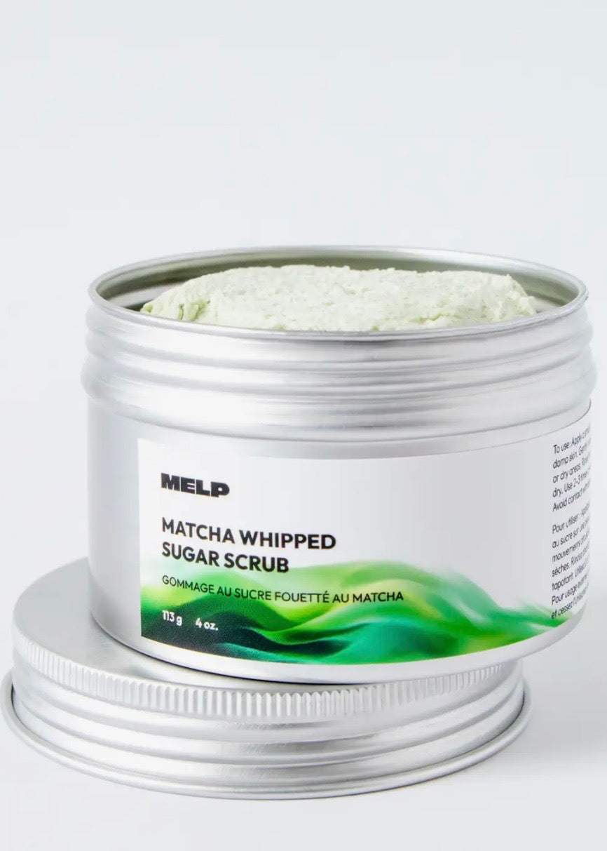 Matcha Whipped Sugar Scrub - 4 oz.
