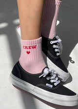 Embroidered Crew Socks