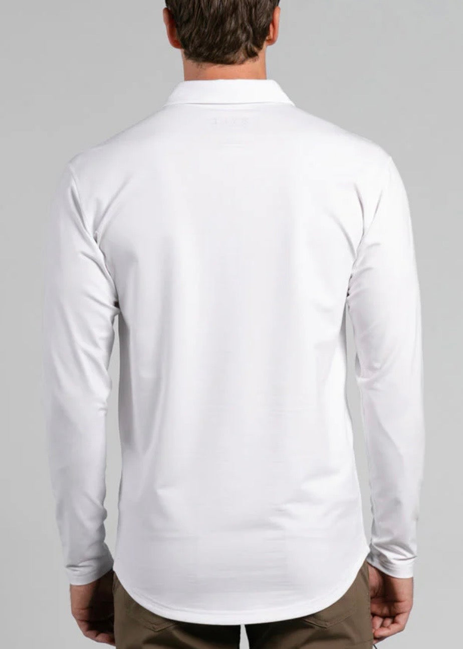 Drop-Cut Long Sleeve Lux Polo