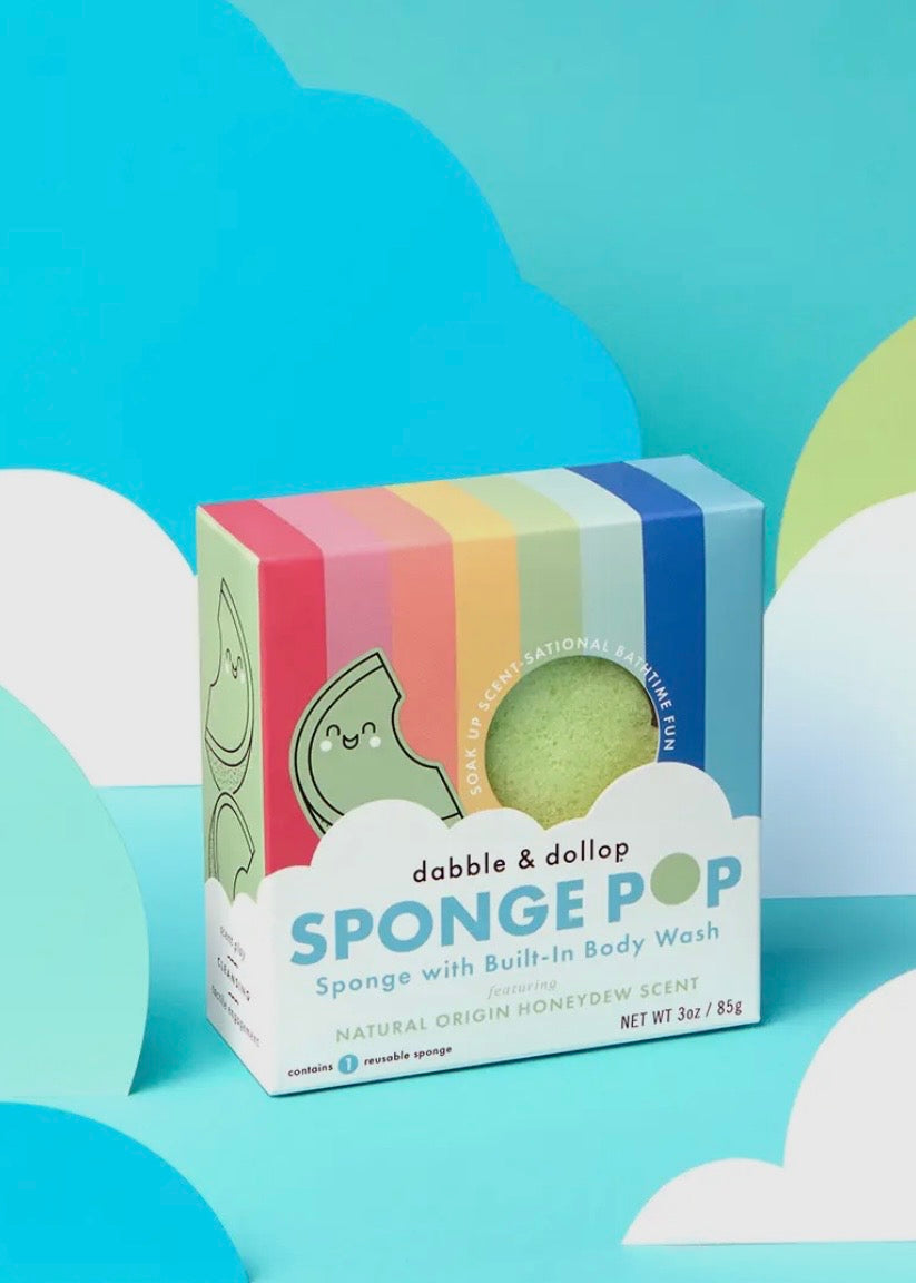 Sponge Pop® Sponge with Built-in Body Wash - Honeydew