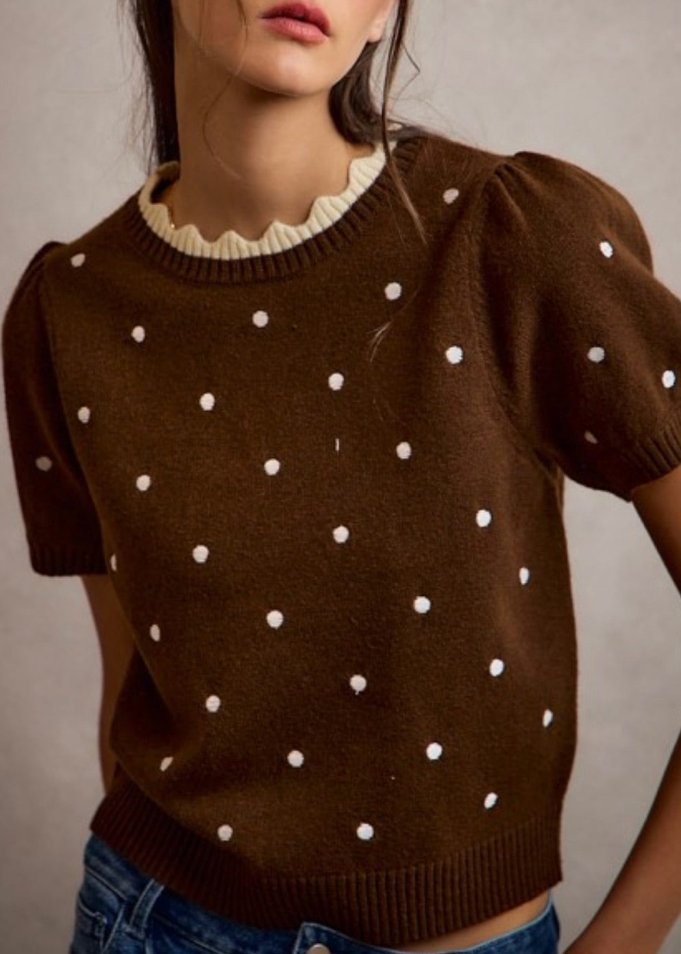 Peggy Polka Dot Sweater