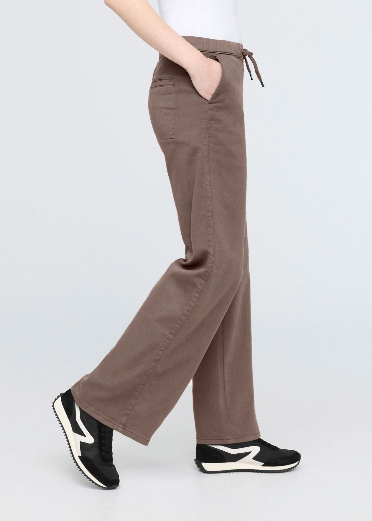 No Sweat Wide Leg Pant in Canteen