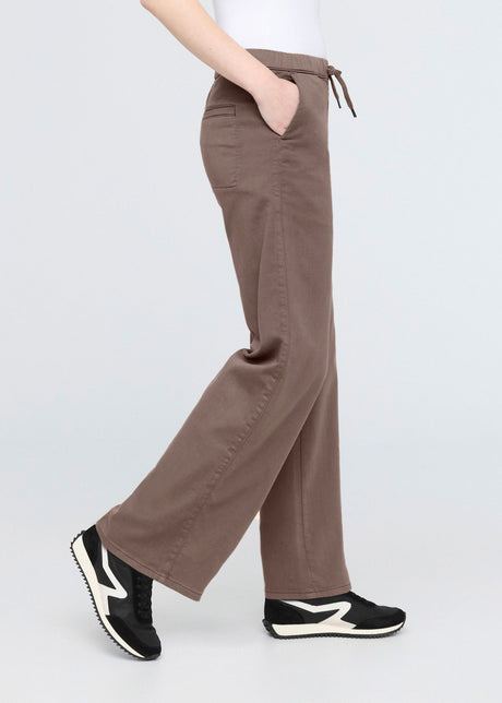 No Sweat Wide Leg Pant in Canteen