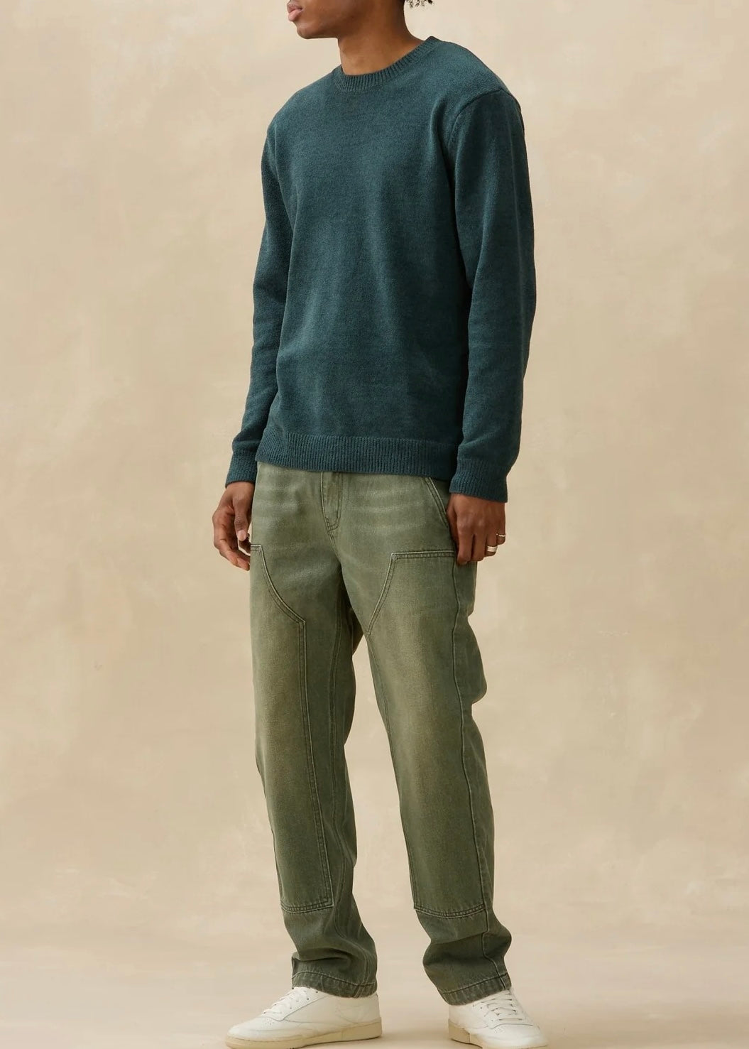 Textured Knit Crew