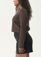 Focus Seersucker Long Sleeve Top