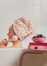 Xl Hair Towel Wrap - Cherry Print