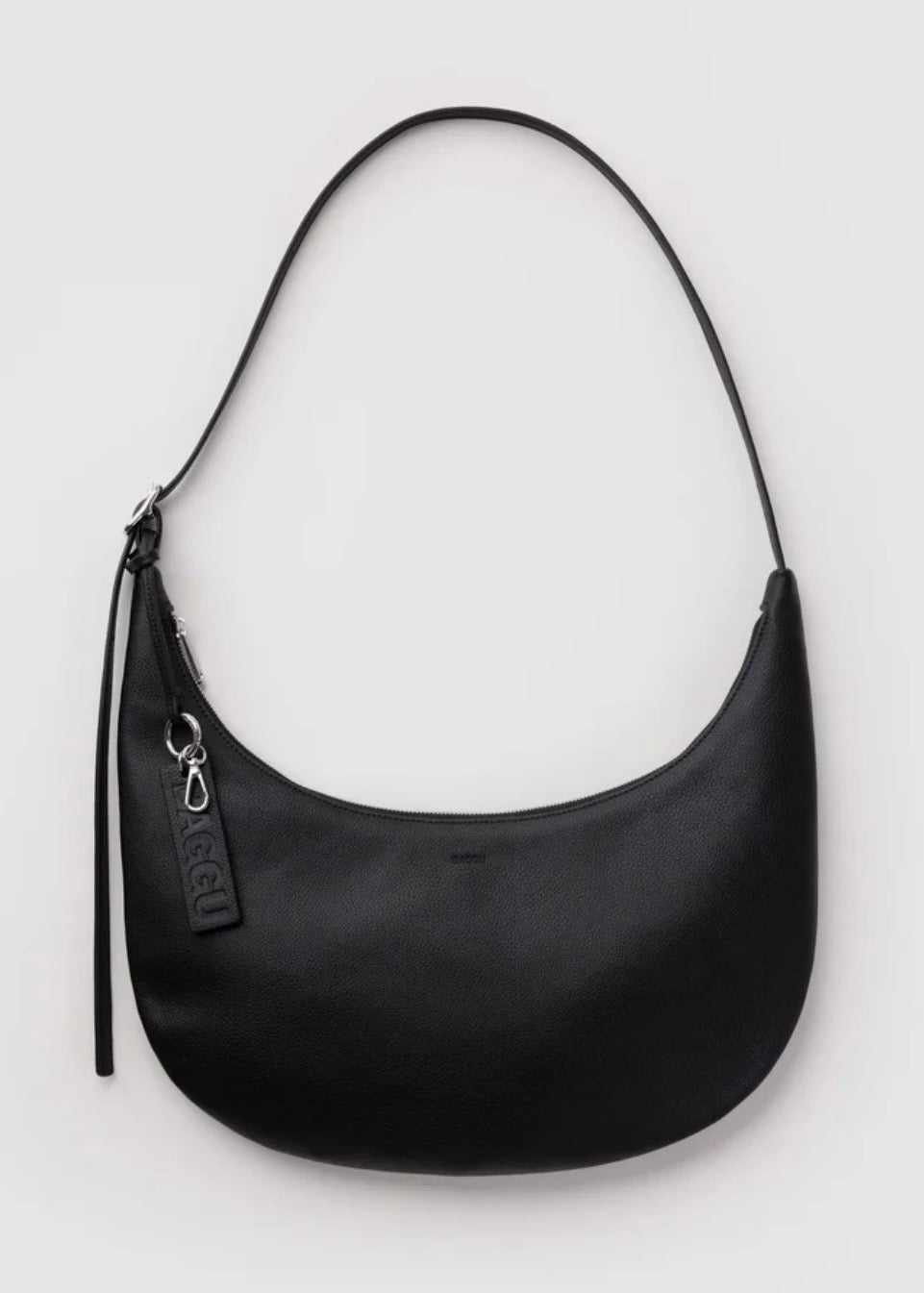 Medium Recycled Leather Flat Crescent