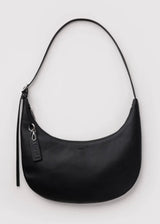 Medium Recycled Leather Flat Crescent