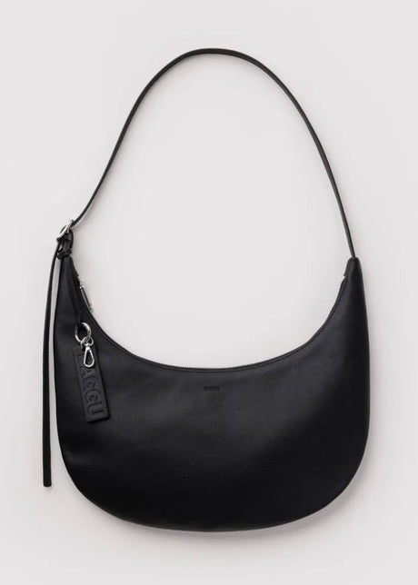 Medium Recycled Leather Flat Crescent