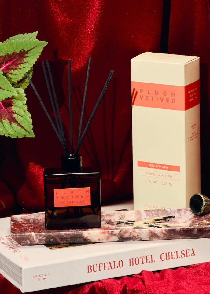Plush Vetiver Reed Diffuser – Red Ribbon