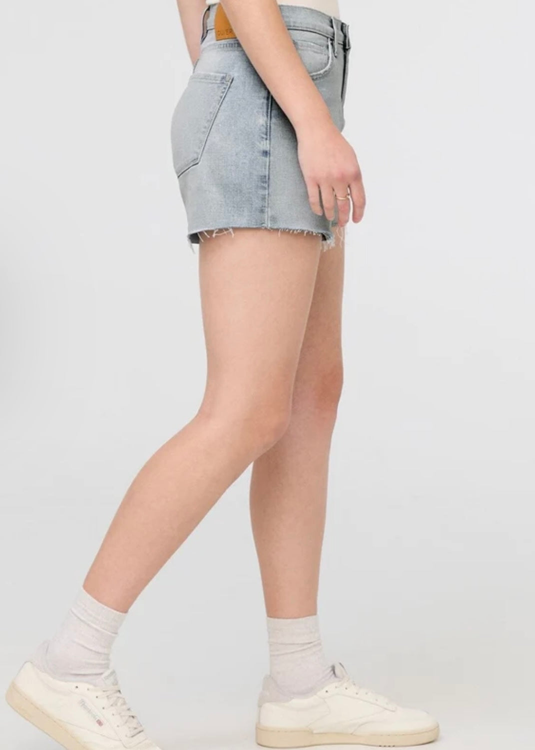 Midweight Denim High Rise Short